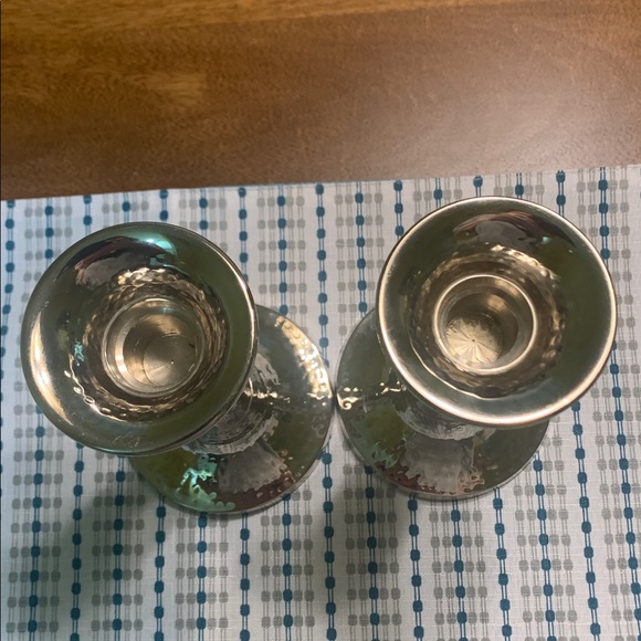 Vintage Hammered Candlesticks - Picture 5 of 7
